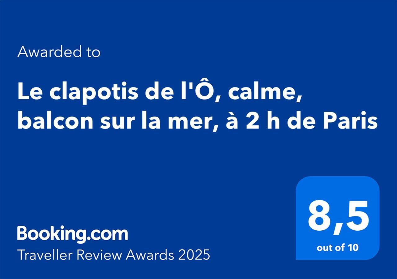 Le clapotis de l'Ô, calme, balcon sur la mer, à 2 h de Paris Ault Exterior foto